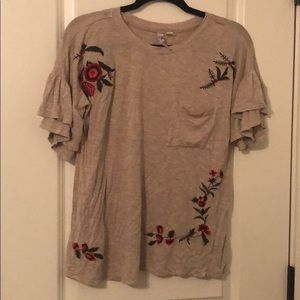 Embroidered t-shirt